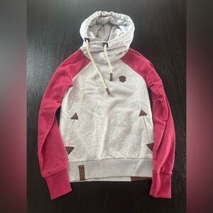 Naketano Gray and Pink Hoodie (Like NEW)